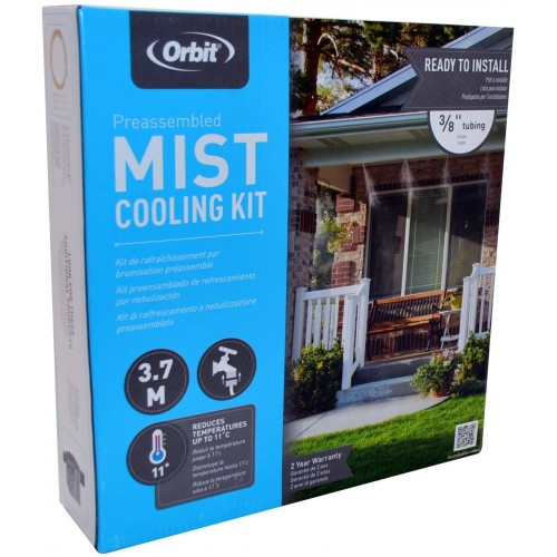 Orbit Preassembled Outdoor Mist KoolKit Misting System 3.7m Length